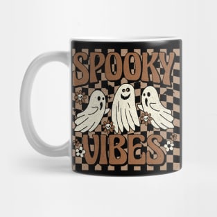 spooky vibes creepy shirt haunting apparel eerie graphic tee scary Halloween cloth Mug